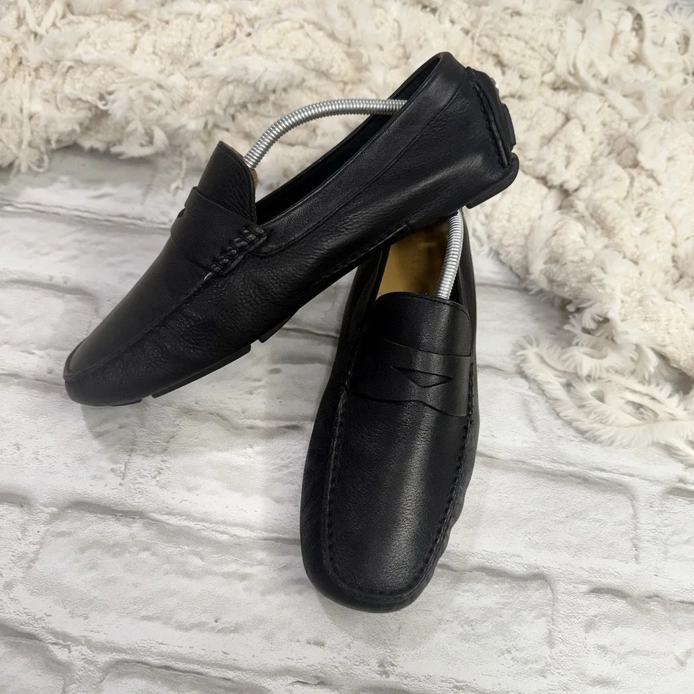 Cole Haan C04535 Black Howland Penny Loafers Driving Mocs Soft Comfort Mens 11 W